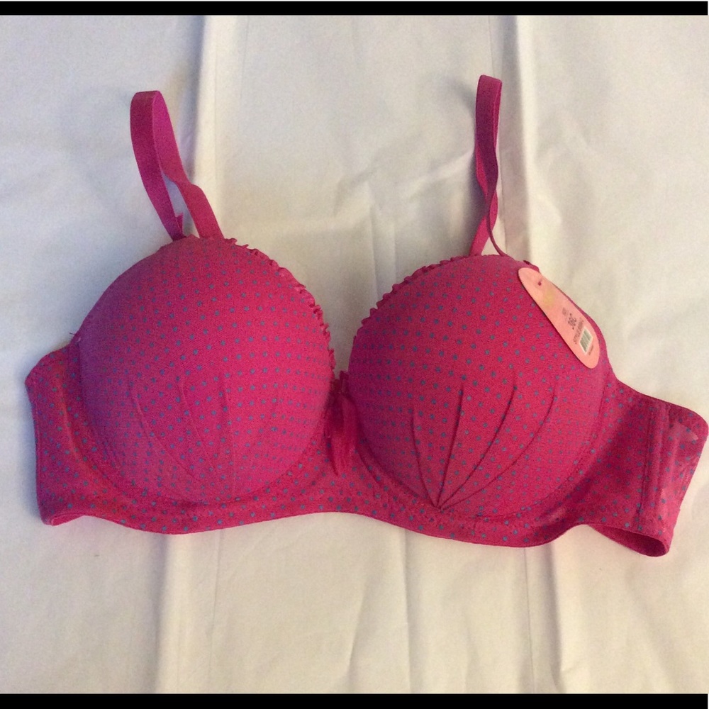 Pink Polka Dot Bra NWT